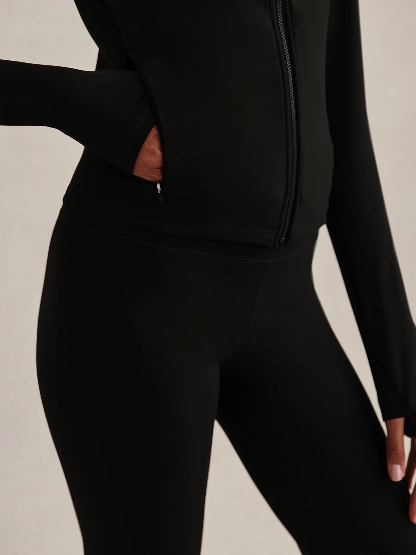 Varley Always Zip Through Sweat Black