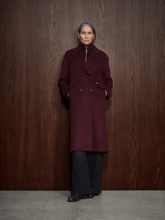Alva Loisa Mock Neck Coat