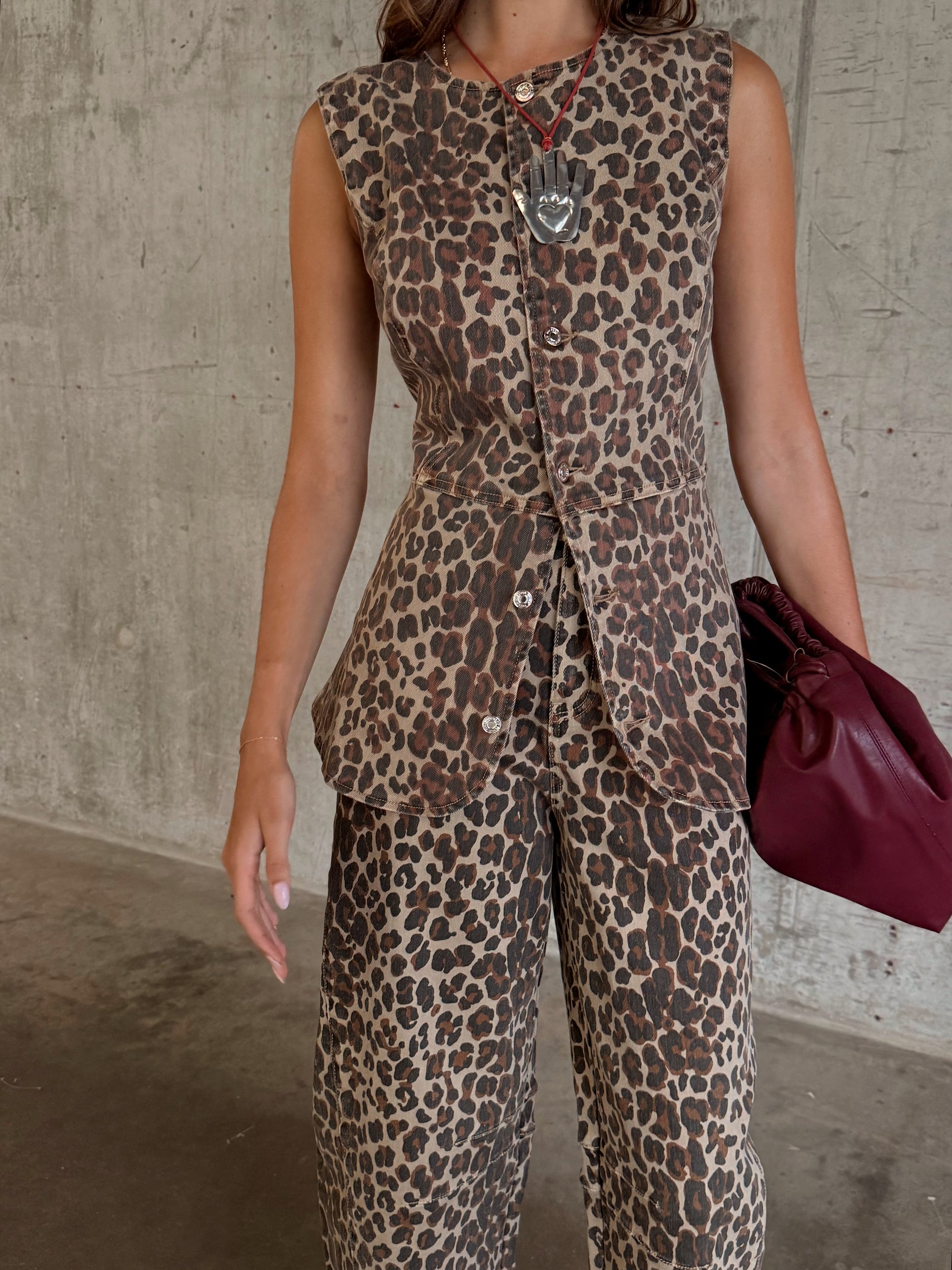 NFD Leopard Waistcoat