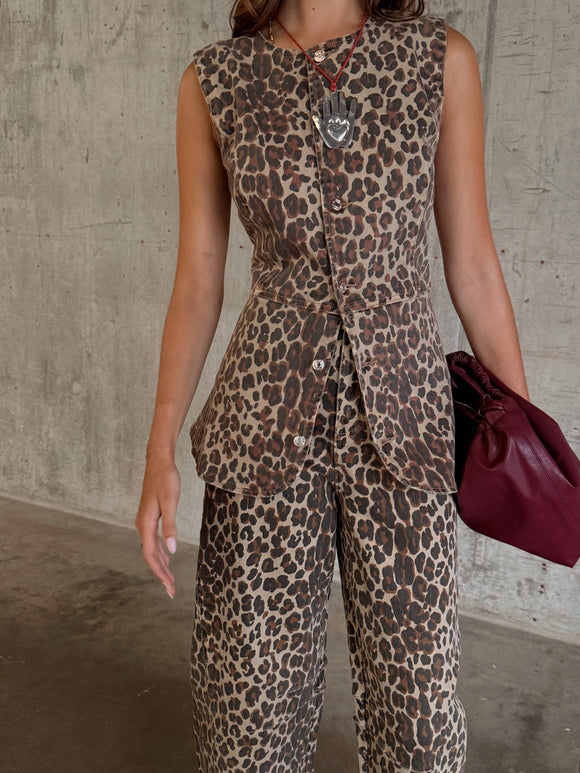 NFD Leopard Waistcoat