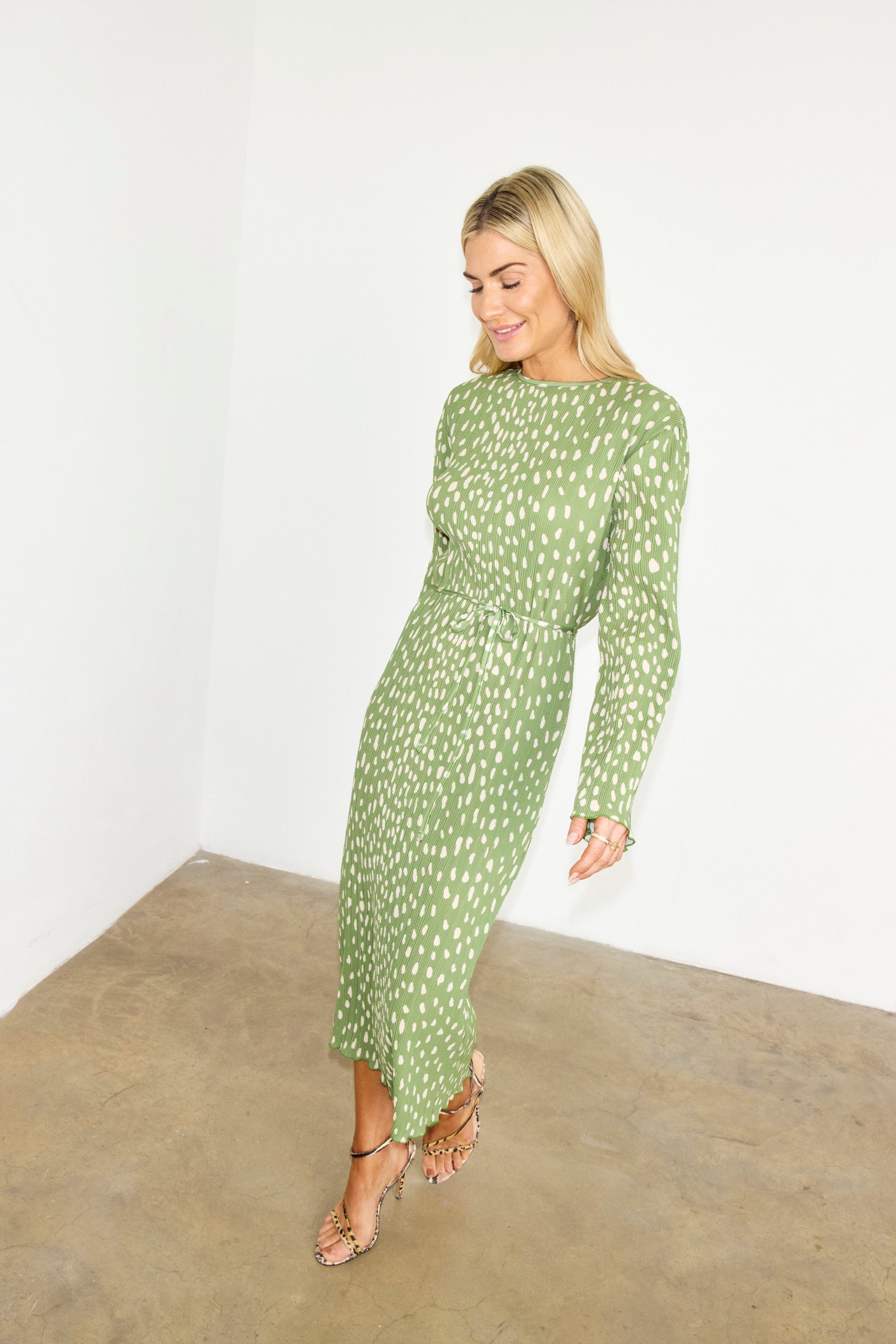 NFD Gaia Olive Fawn Dress