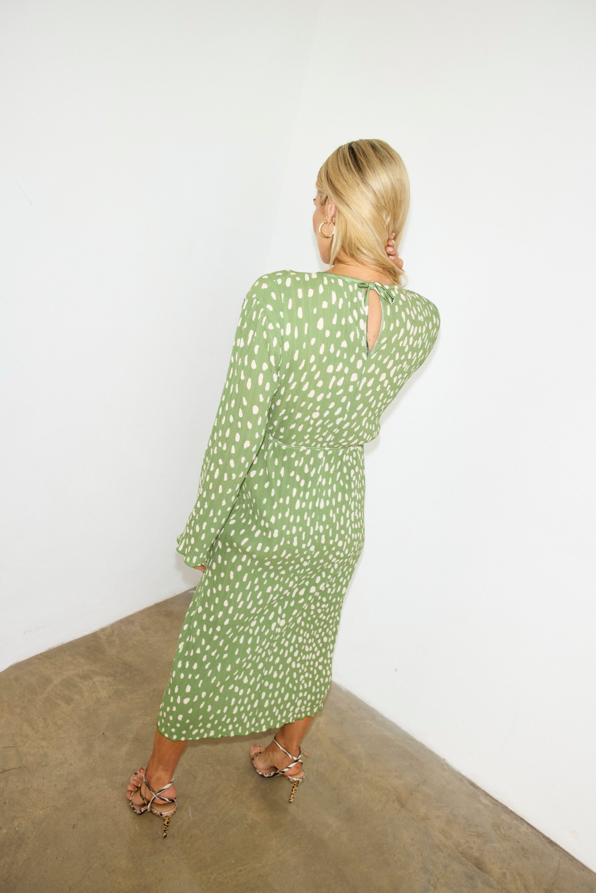 NFD Gaia Olive Fawn Dress