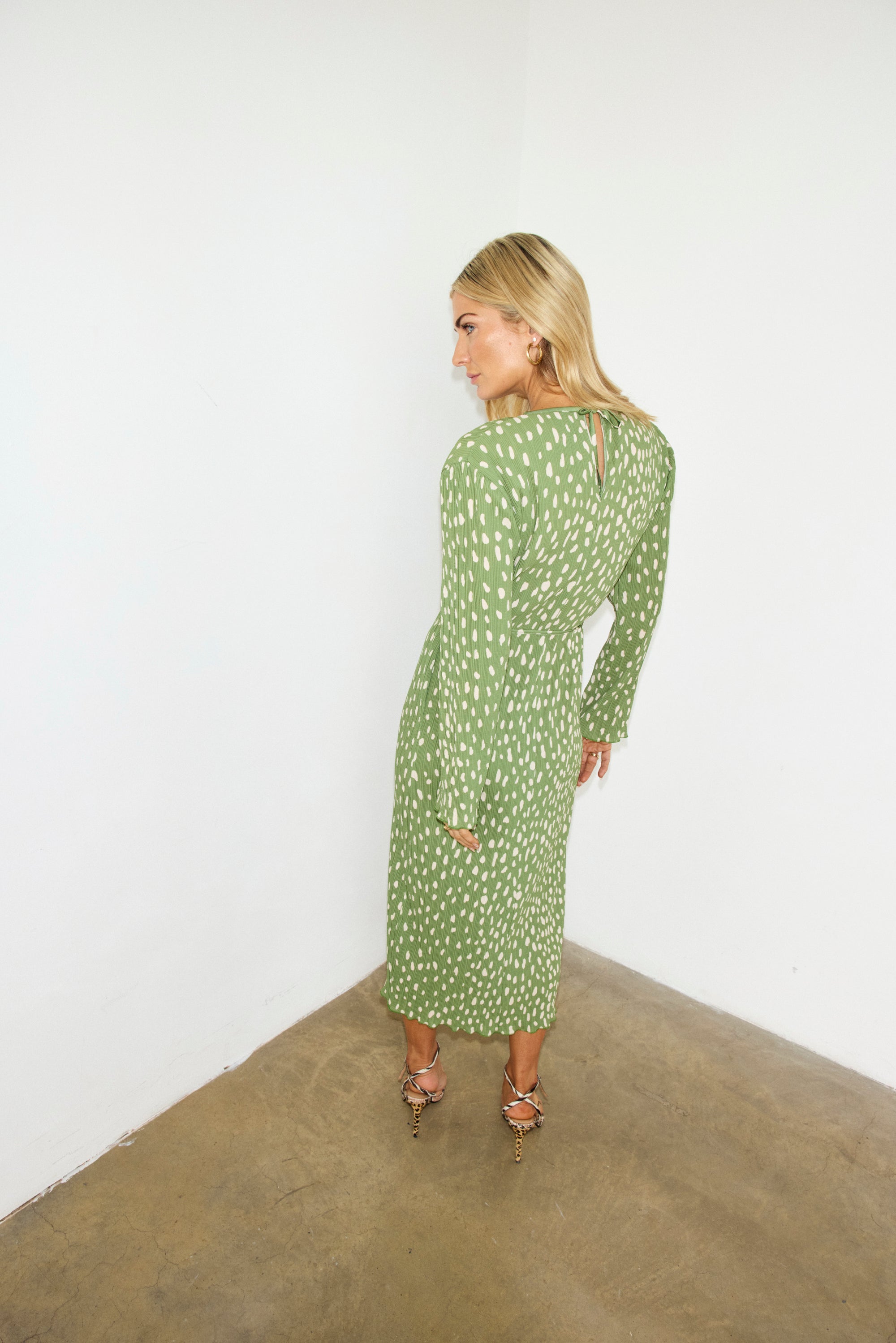 NFD Gaia Olive Fawn Dress