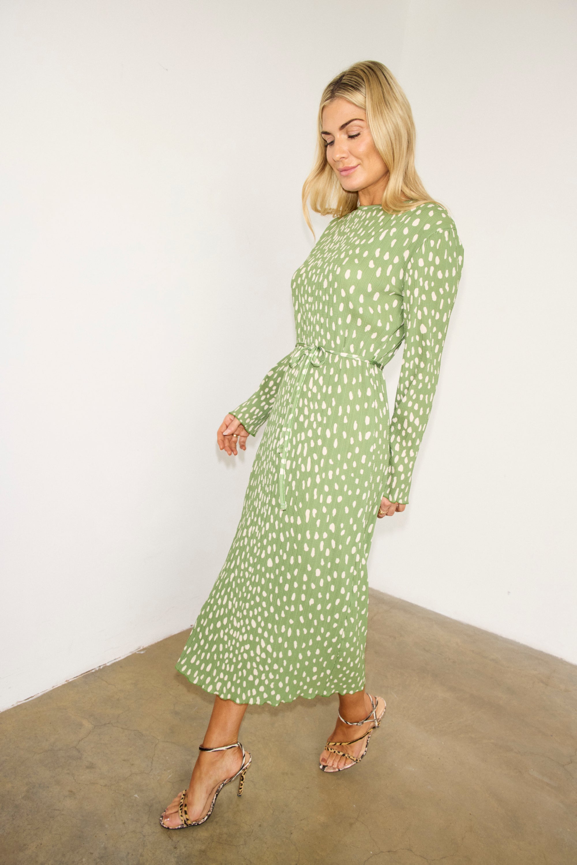 NFD Gaia Olive Fawn Dress