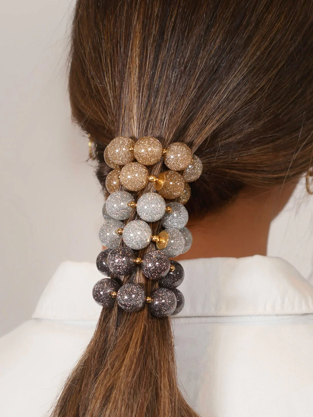 Bichous Glittery Scrunchie