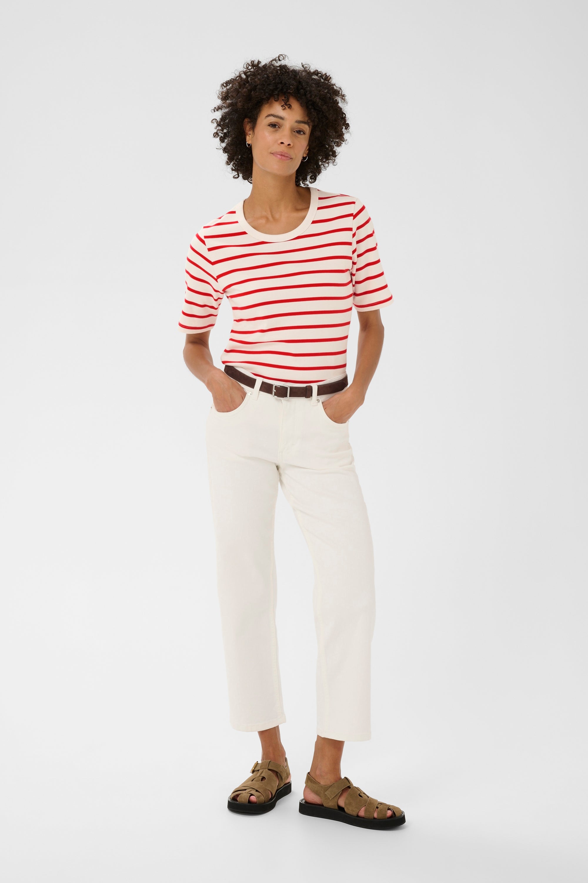 Ratana Poppy Stripe T-Shirt