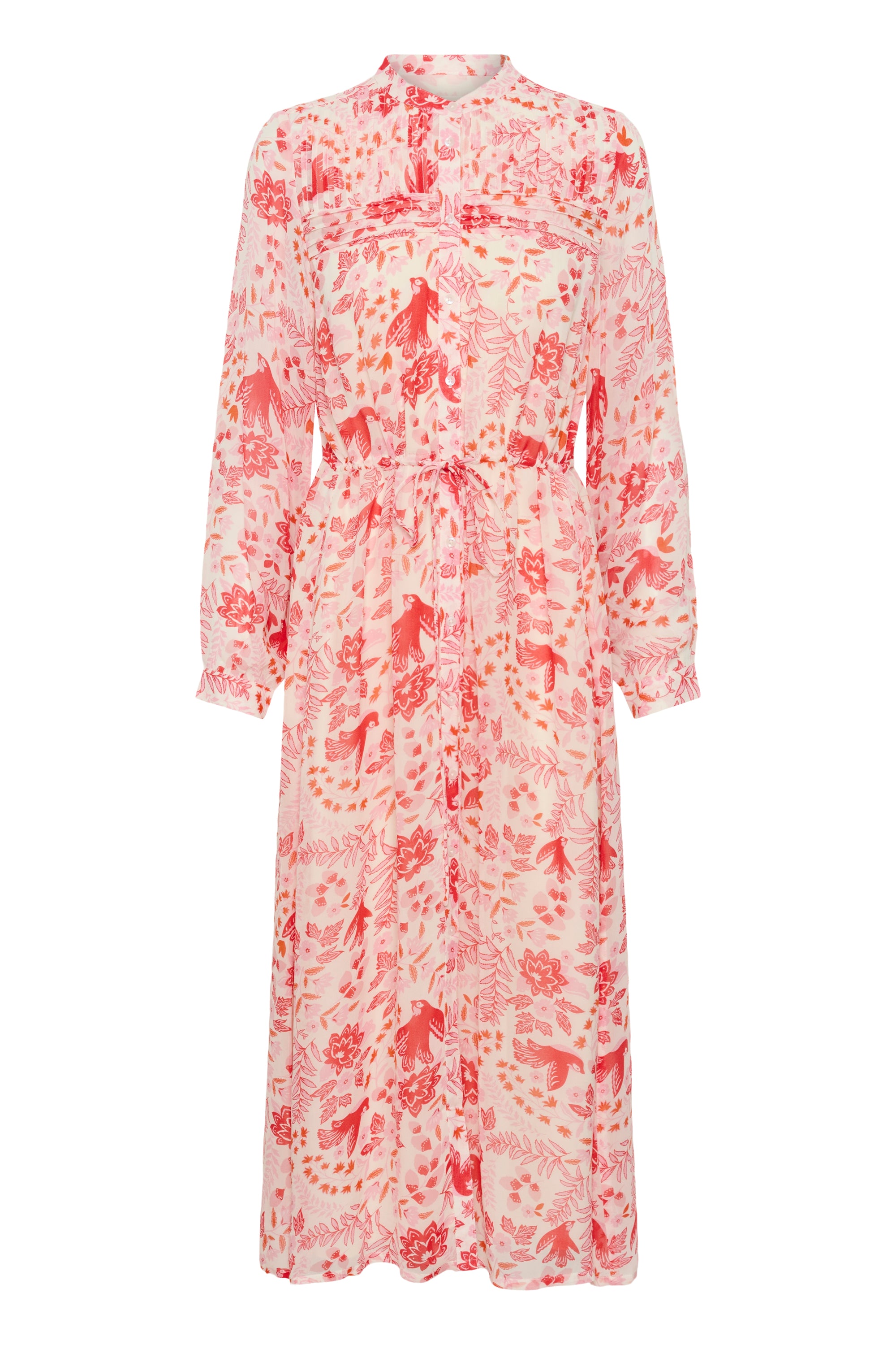 Altina Dress Poppy Red Bird Print