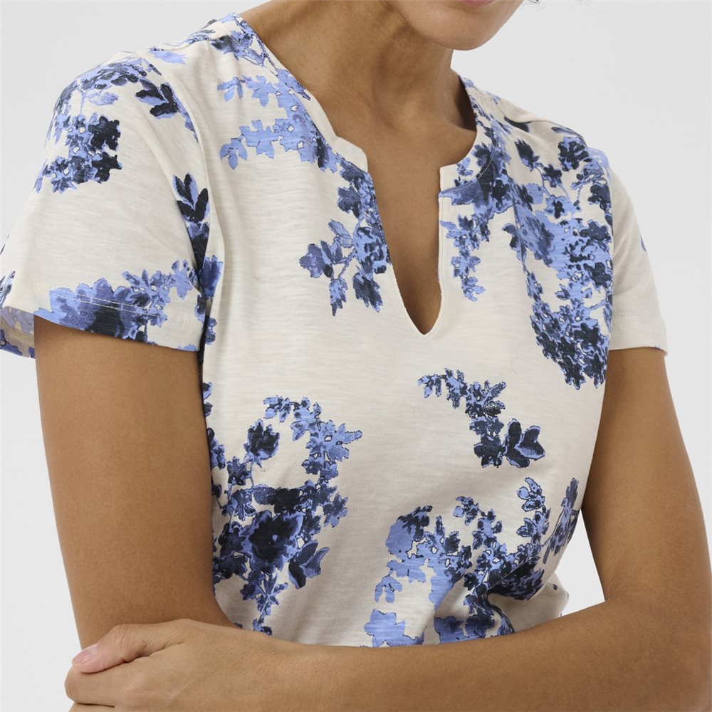 Gesinas T-shirt Blue Shadow Flower