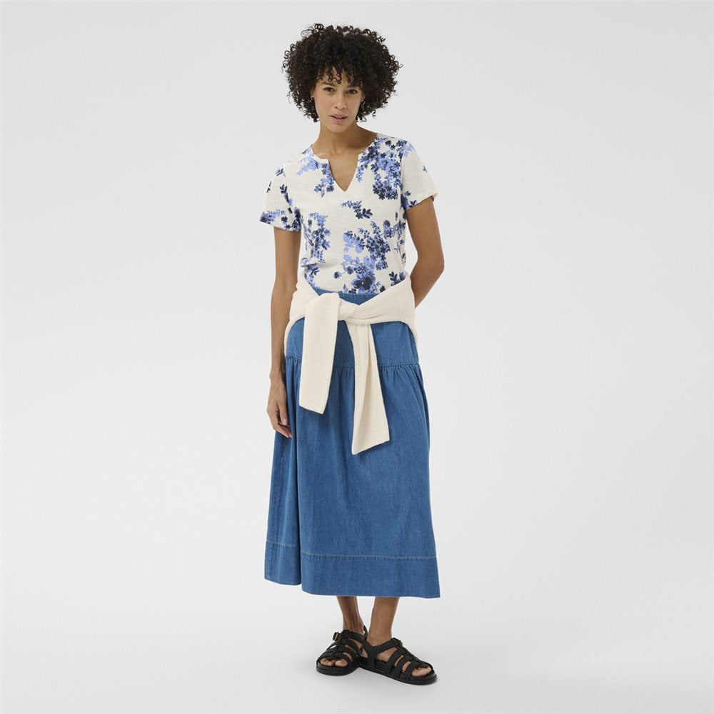 Gesinas T-shirt Blue Shadow Flower
