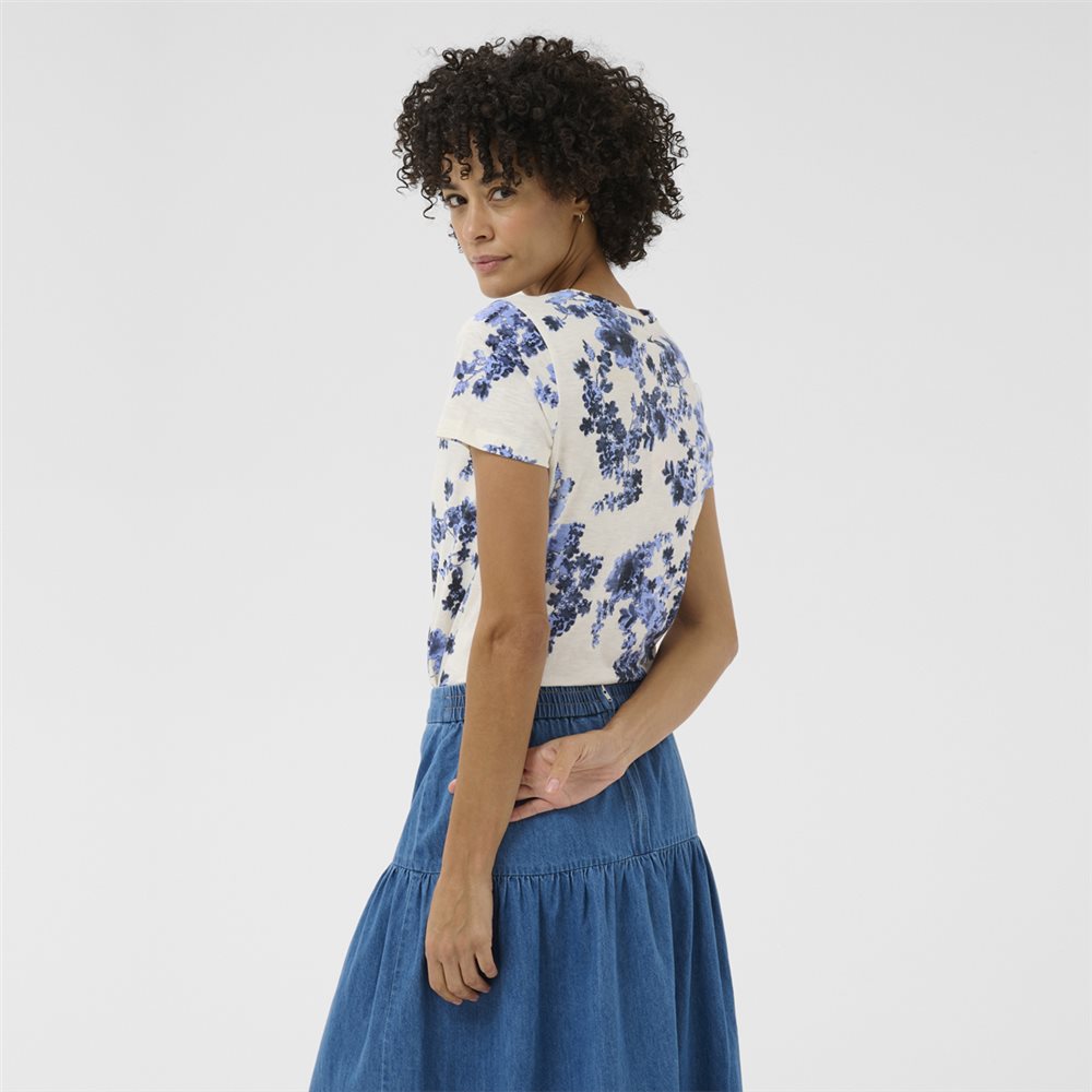 Gesinas T-shirt Blue Shadow Flower