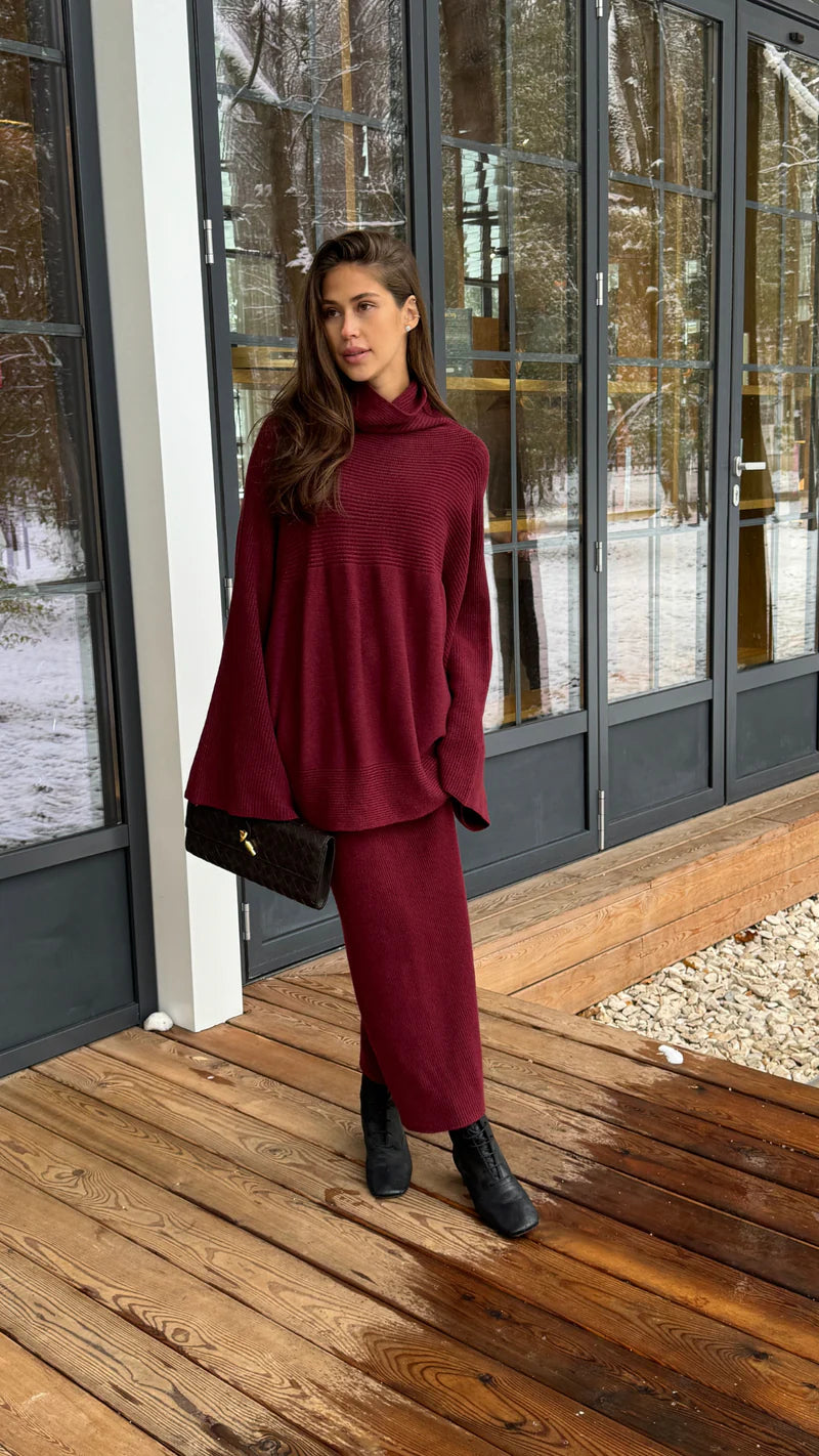 Charli Alma Skirt Dark Cherry