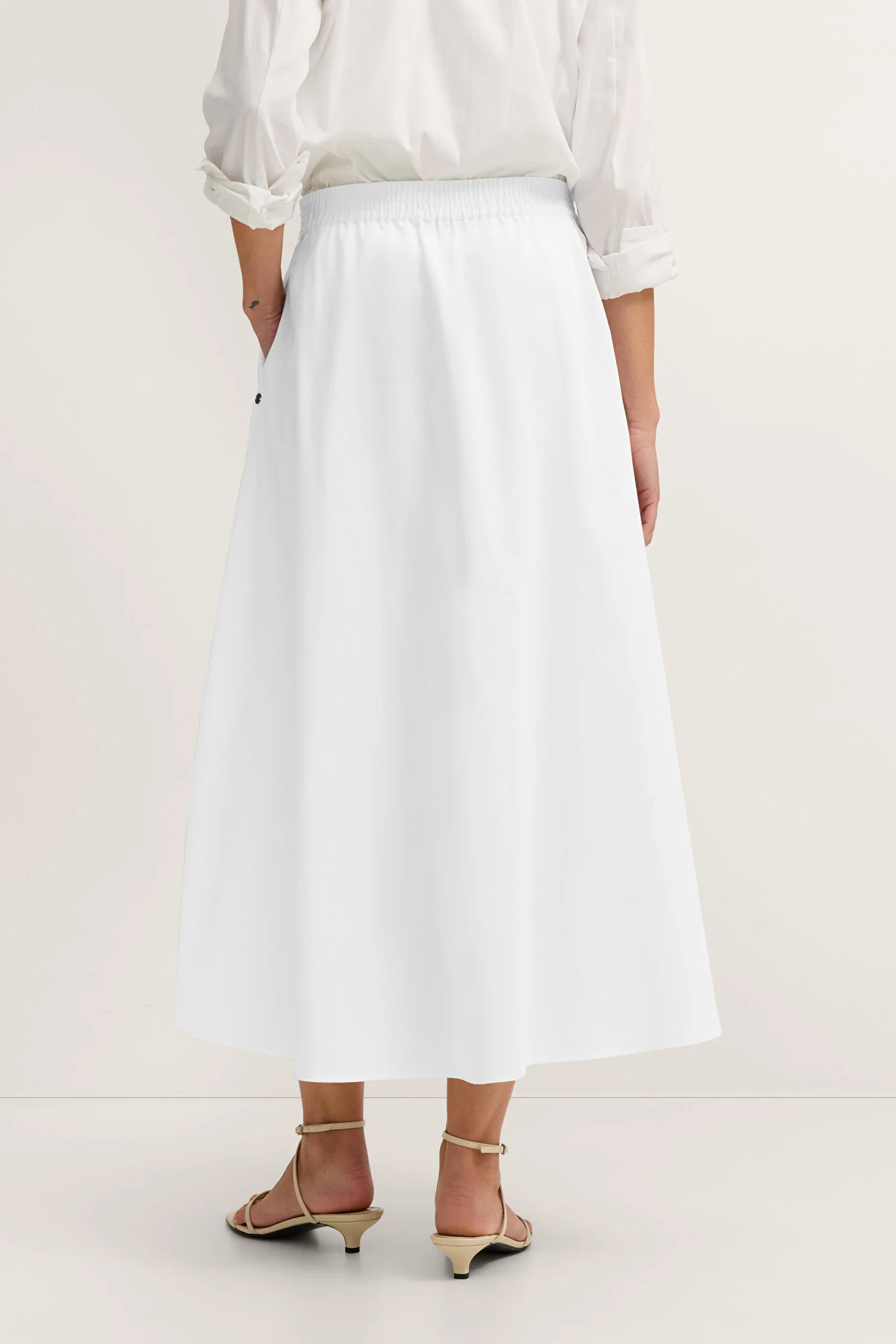 Bugatti white cotton skirt W1429