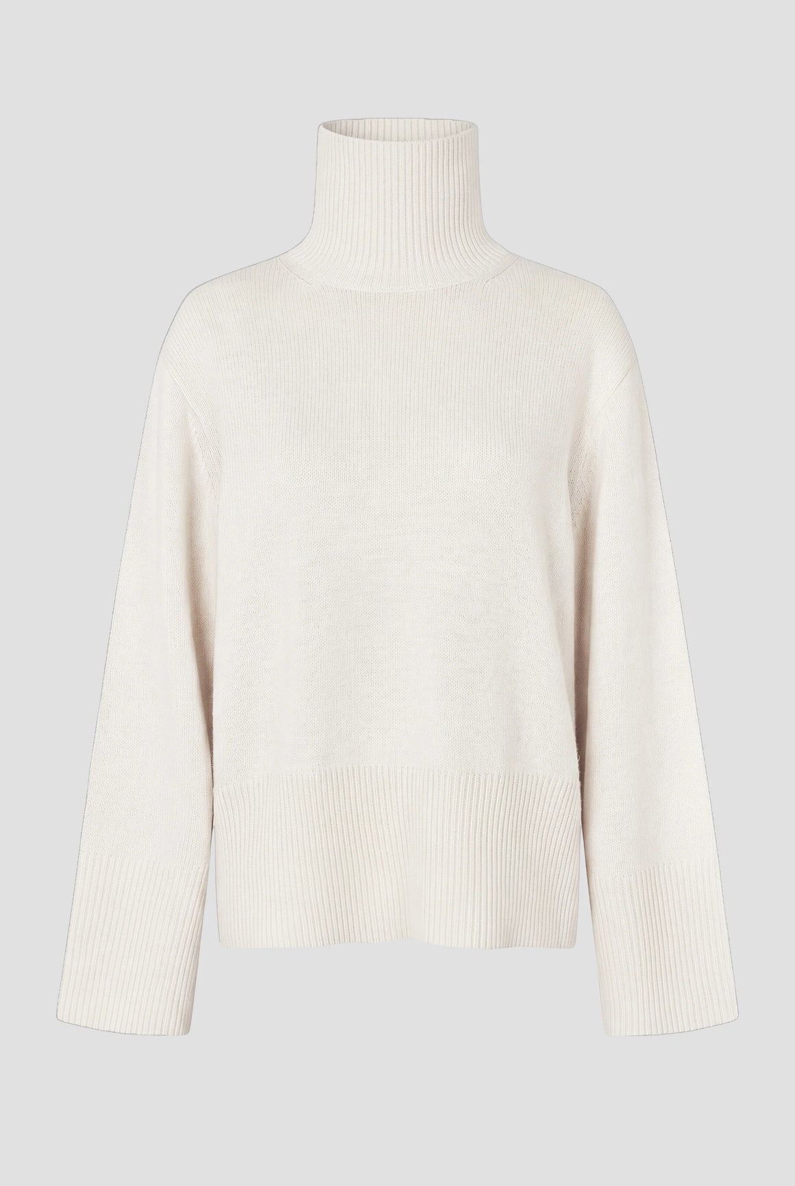 Alpha Knit T-Neck Cream