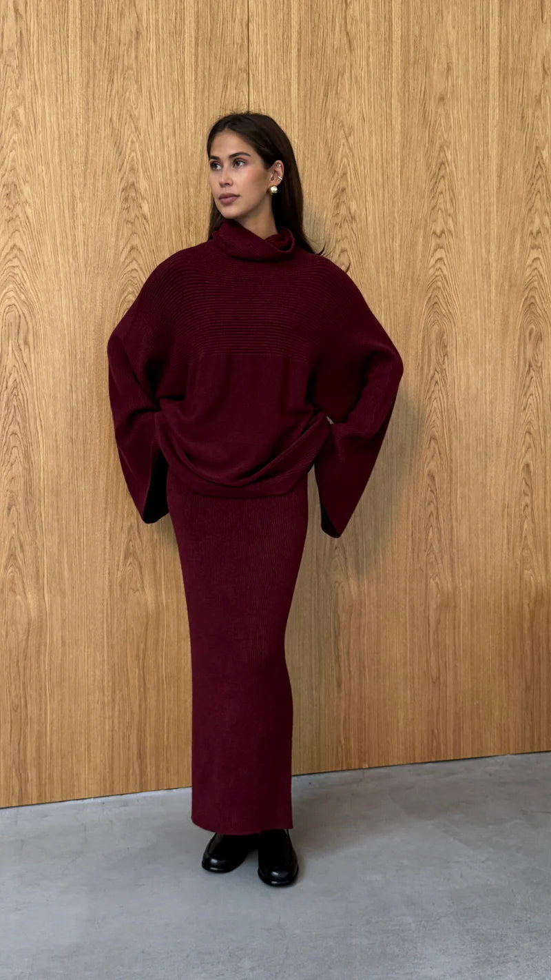 Charli Alma Skirt Dark Cherry
