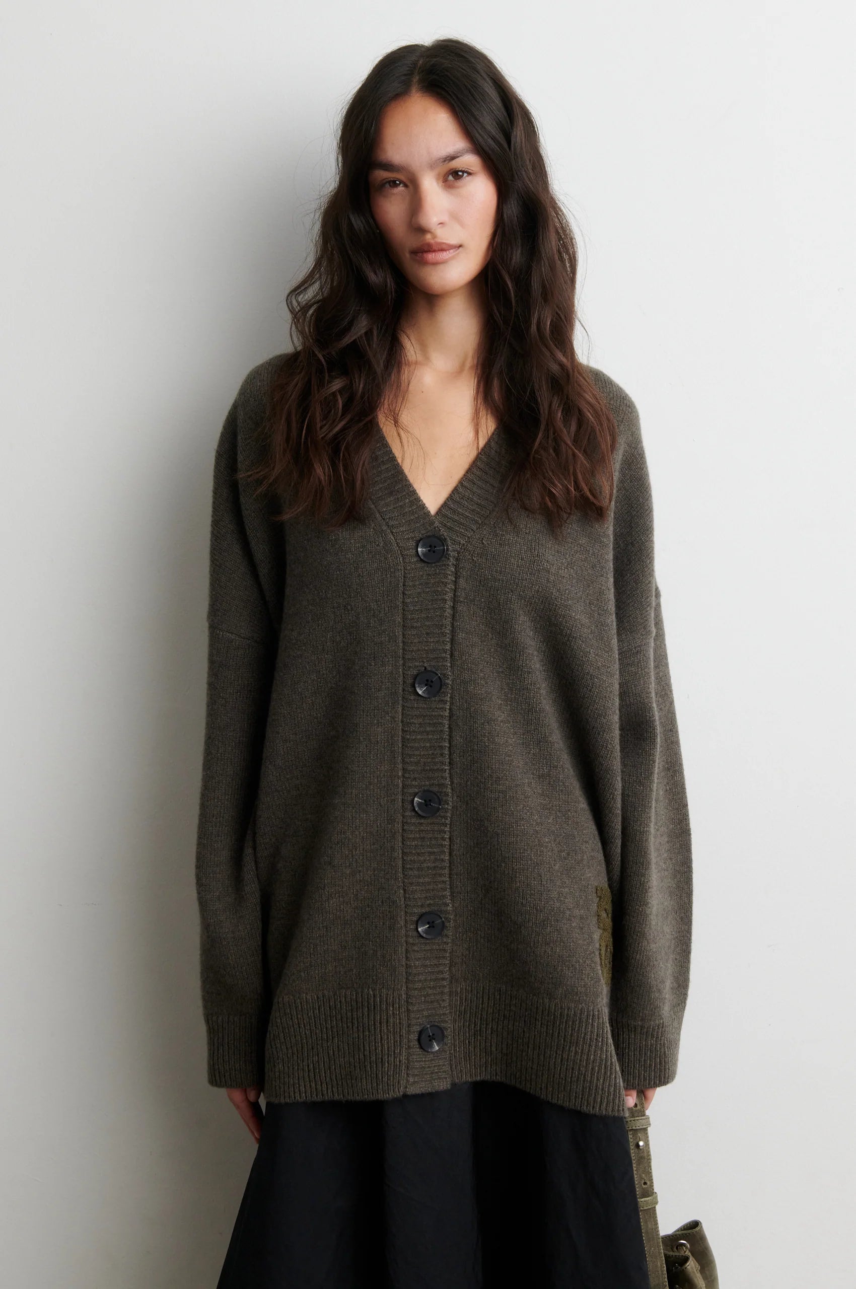Alpha Knit Monogram Cardigan 