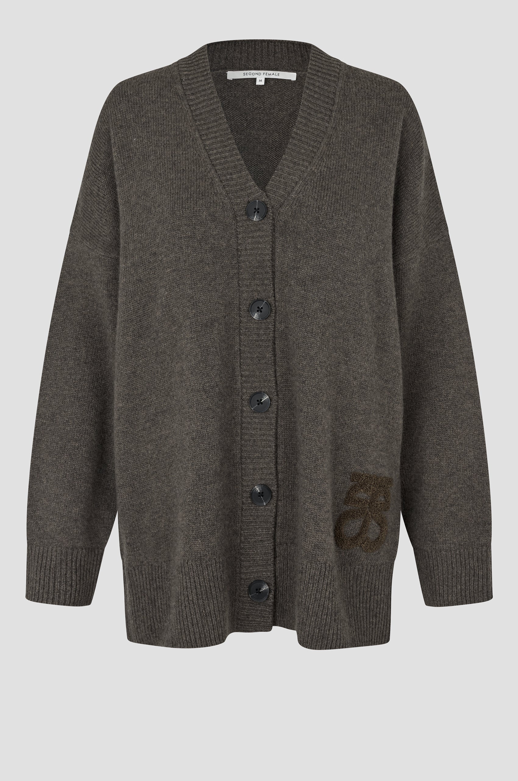 Alpha Knit Monogram Cardigan