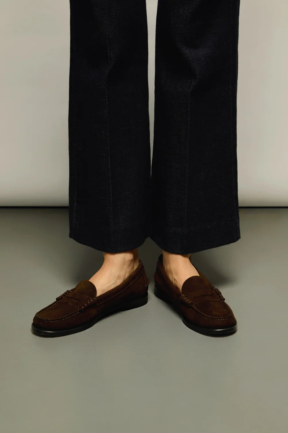 Augusta Zoe Loafers Brown Suede
