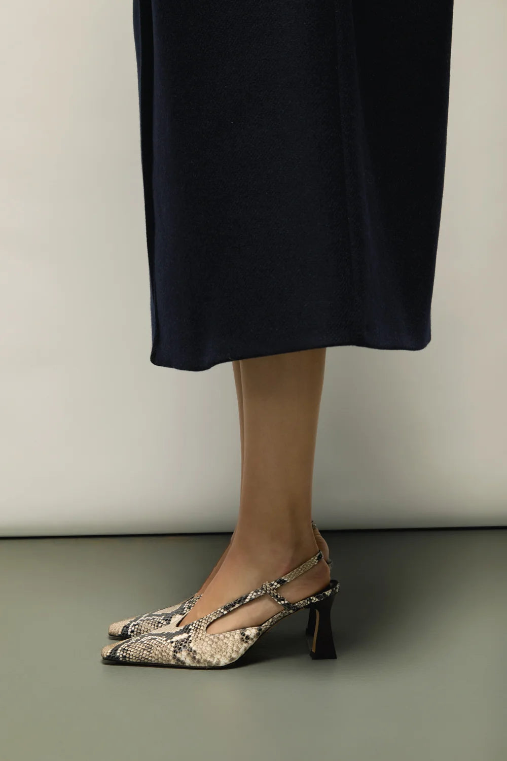 Augusta Rose Snake Print Heels