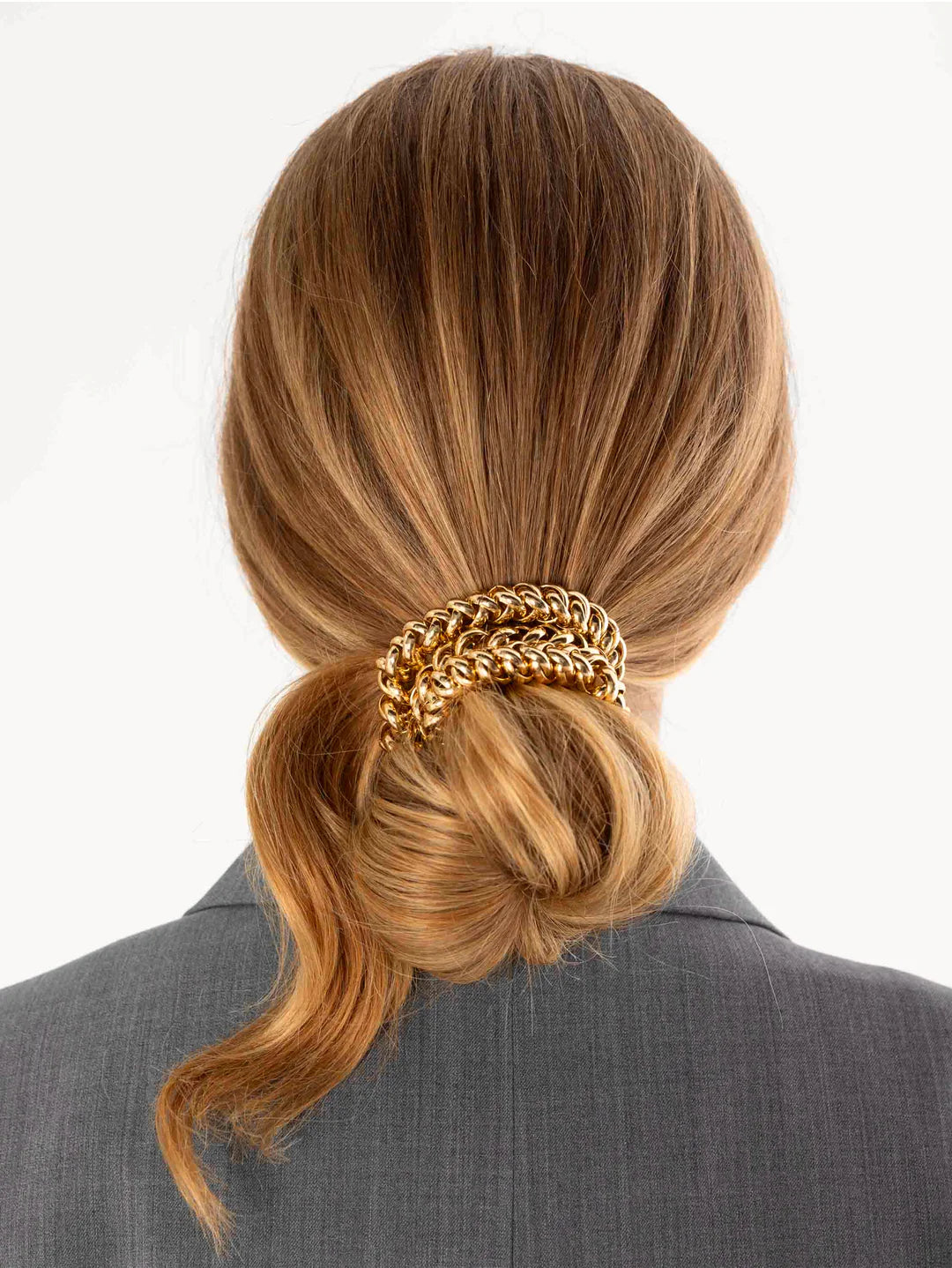Bichous Gold Chain Scrunchie