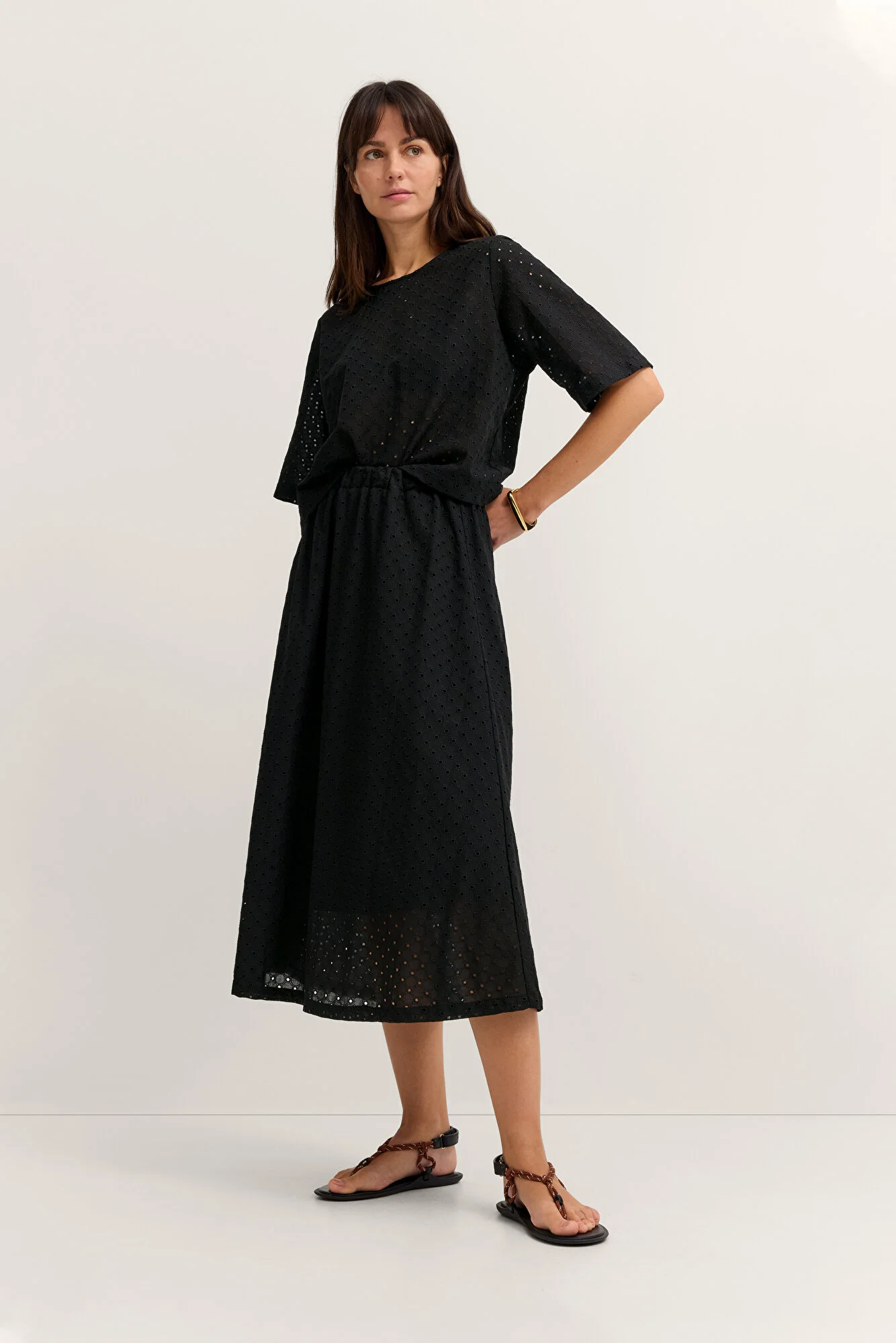 Bugatti Laser Cut Skirt Black W1431