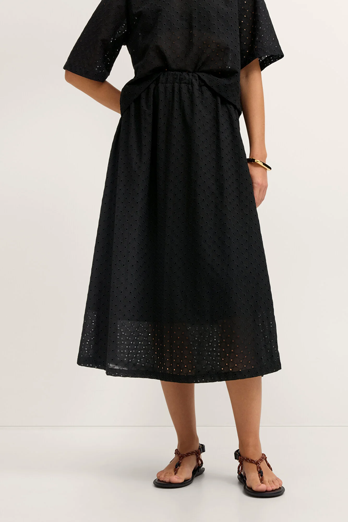 Bugatti Laser Cut Skirt Black W1431