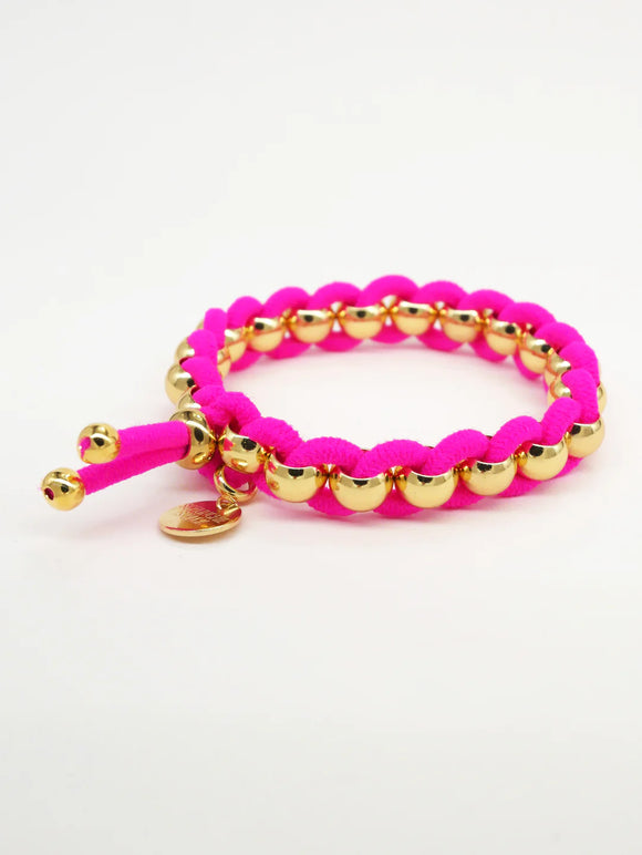 Bichous Golden Woven Fuschia 