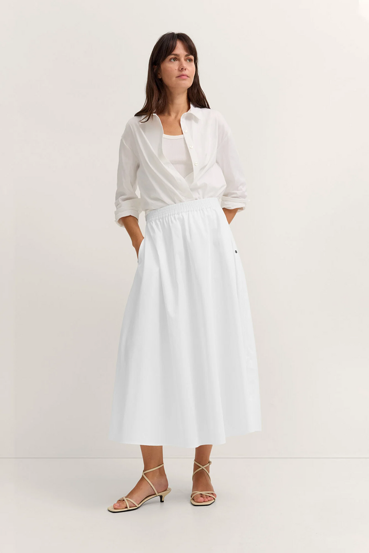 Bugatti white cotton skirt W1429