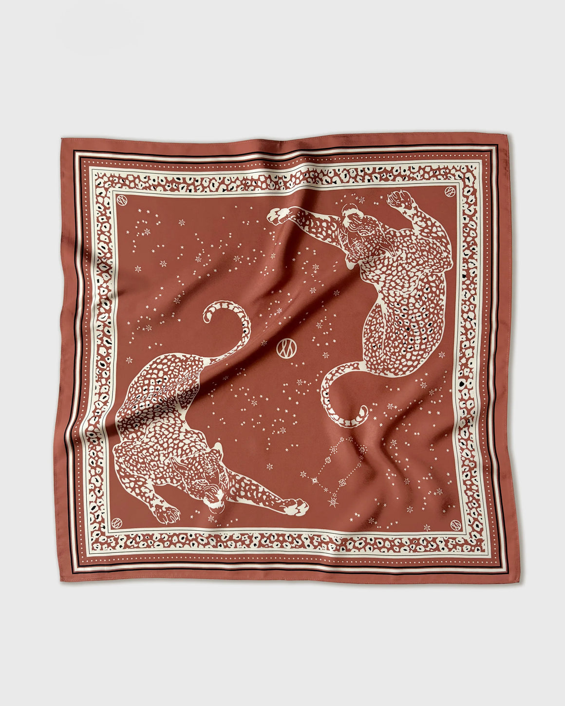 Lescarf Zodiac Gemini Scarf Terracotta 