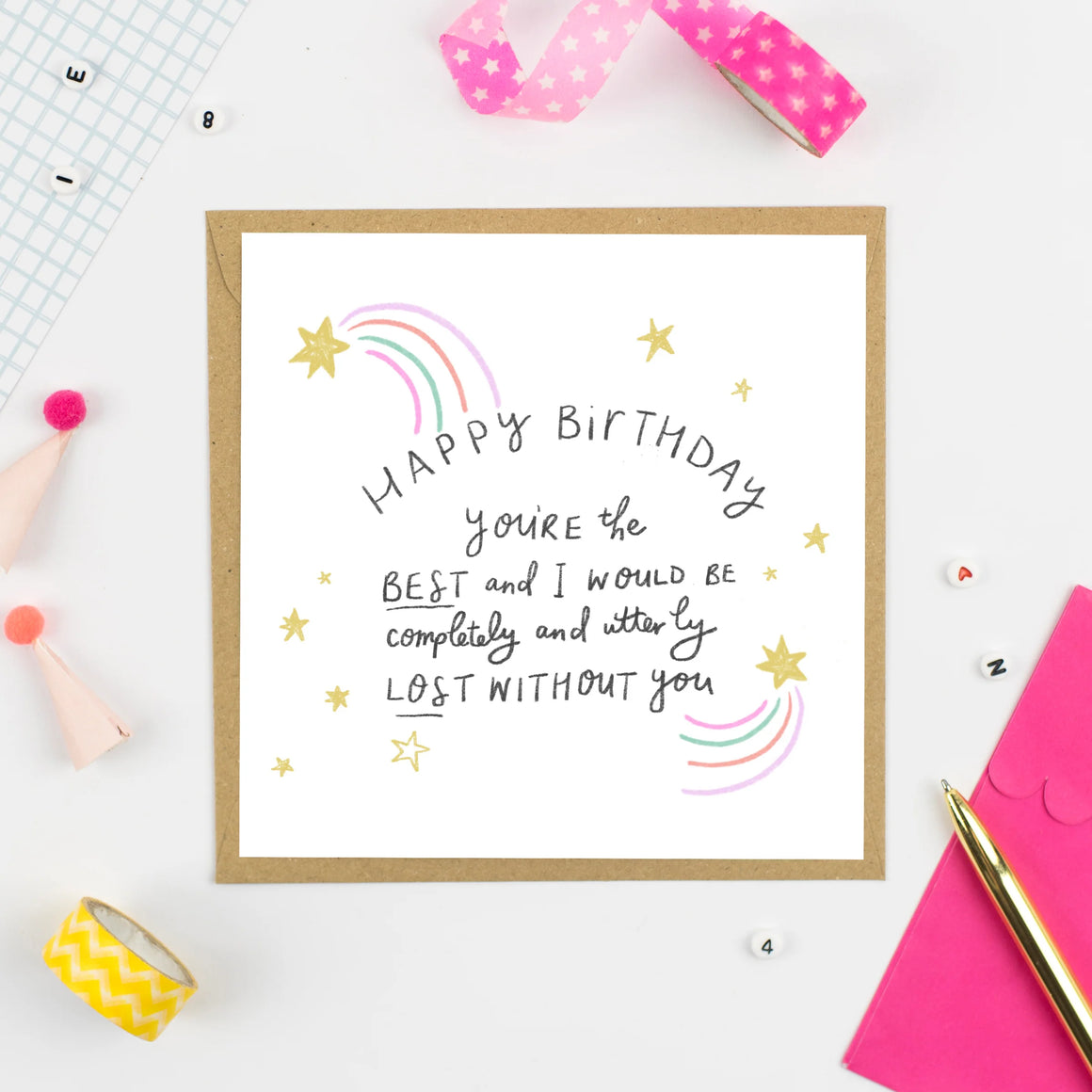 Happy Birthday, I'd be lost without you!