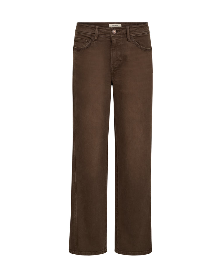 Mos Mosh Dara Shadow Pant coffee quartz