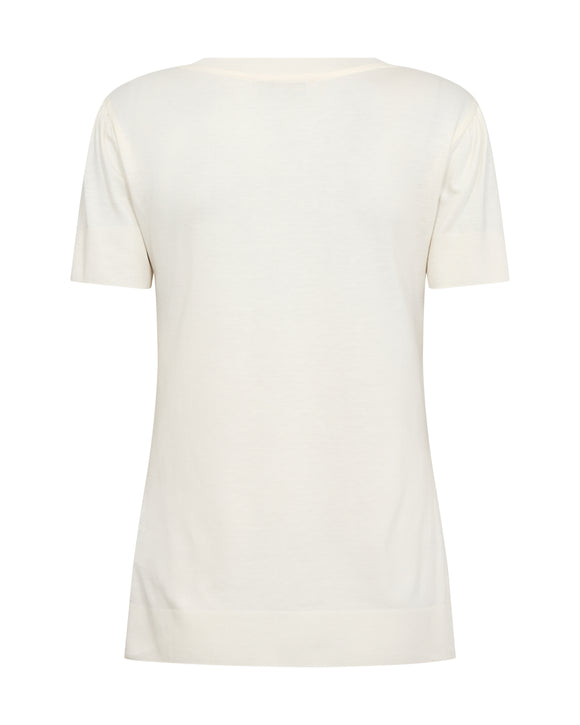 Mos Mosh Sink V-Neck T-shirt Ecru