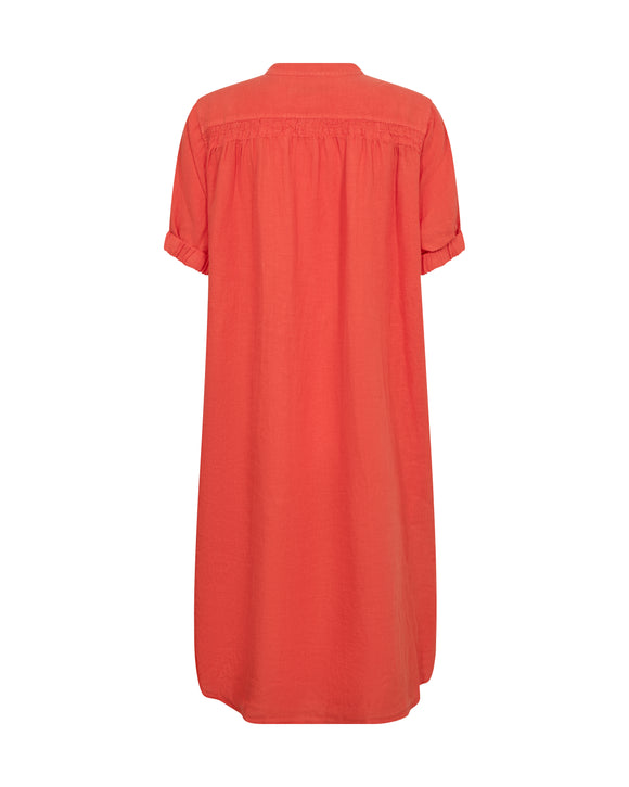 Arleth Linen Dress Spicy Orange 