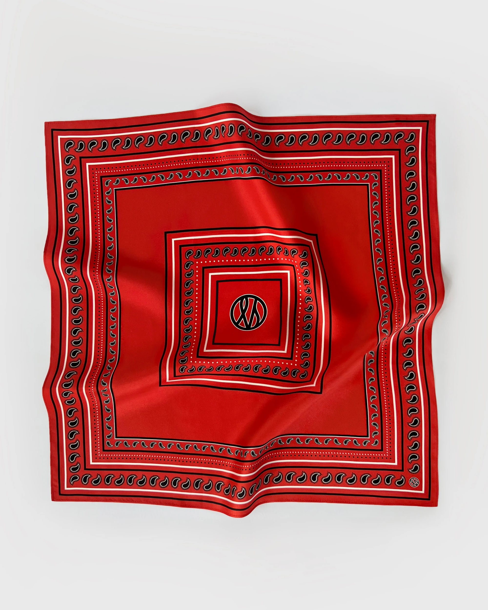 Lescarf Paisley Red Scarf