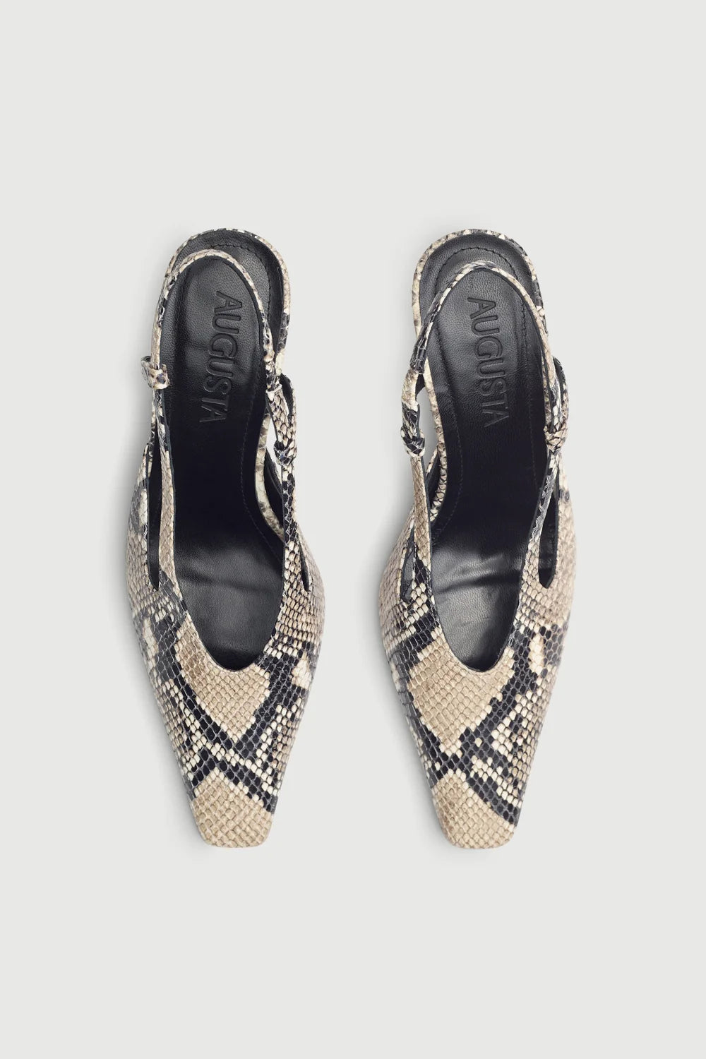 Augusta Rose Snake Print Heels