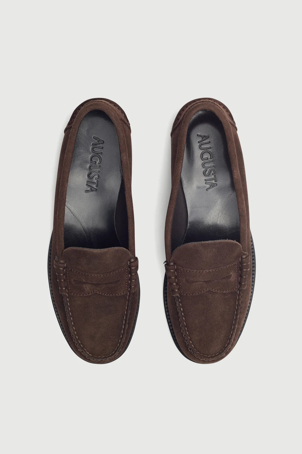 Augusta Zoe Loafers Brown Suede