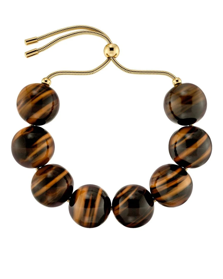 Aura Bracelet Gold/Brown Maxi