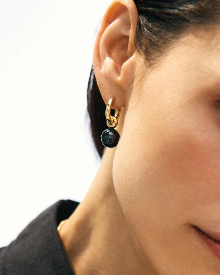 Aura Hoops Black and Gold