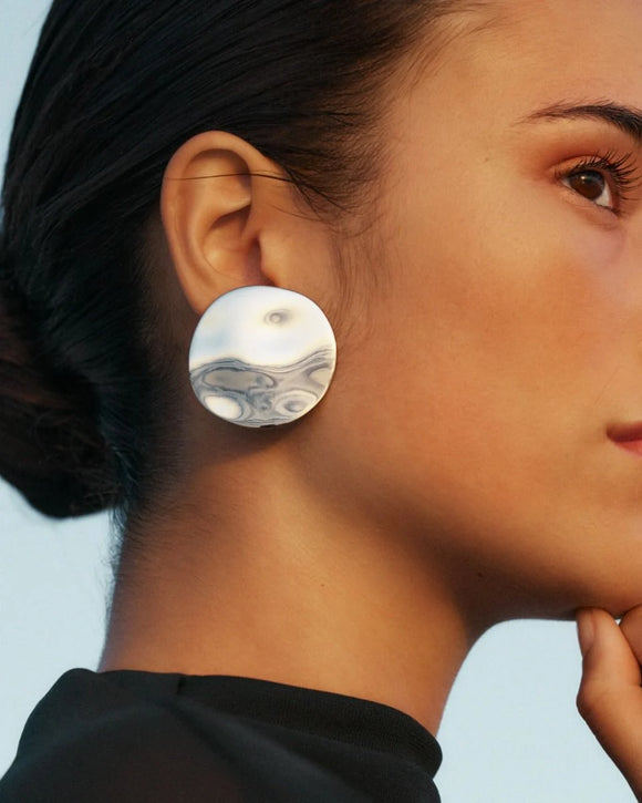 Edblad Flowy Studs Maxi Steel 