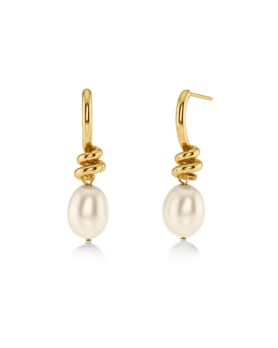 Swivel Pearl Earrings