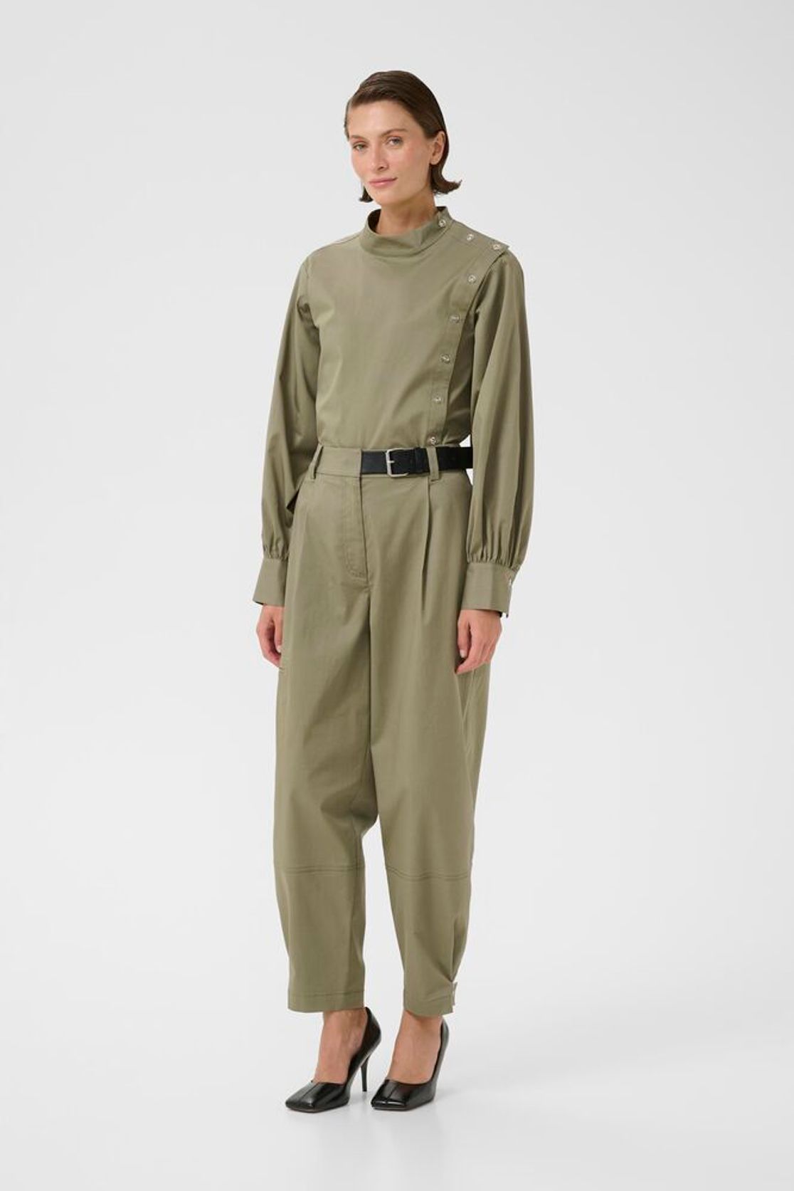 Egina Shirt Deep Lichen Green