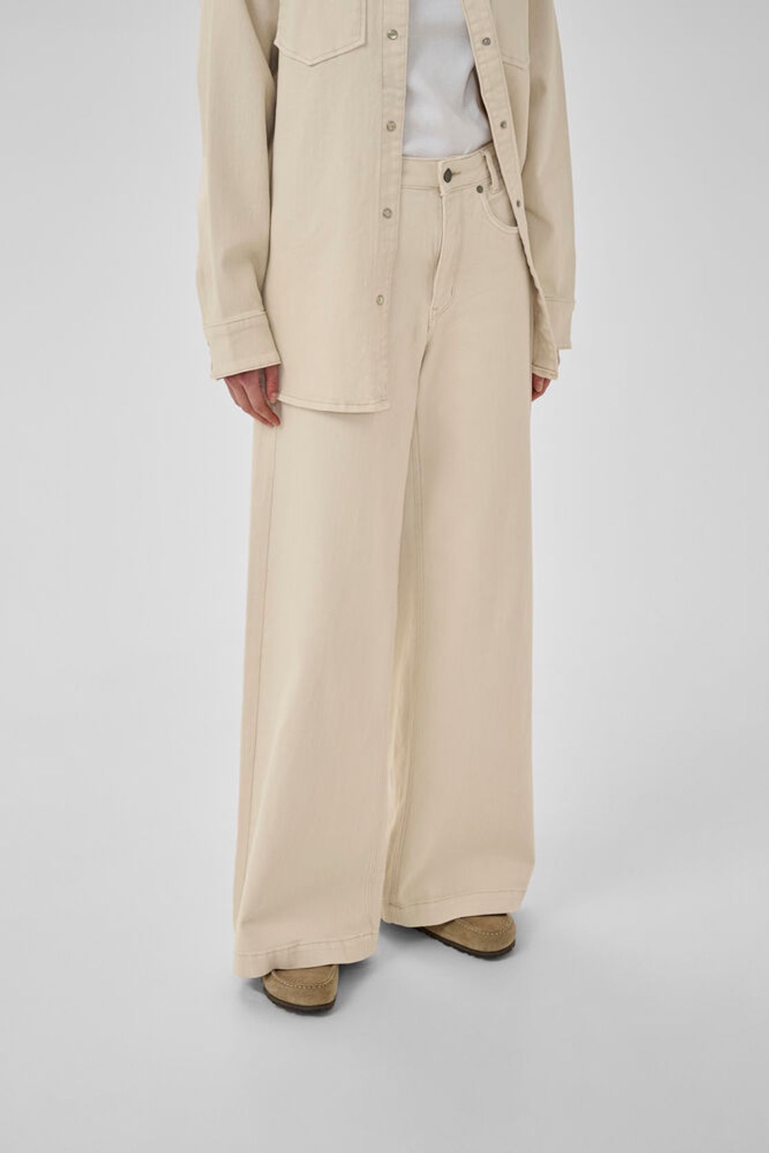 Dango High Wide Jeans Oatmeal