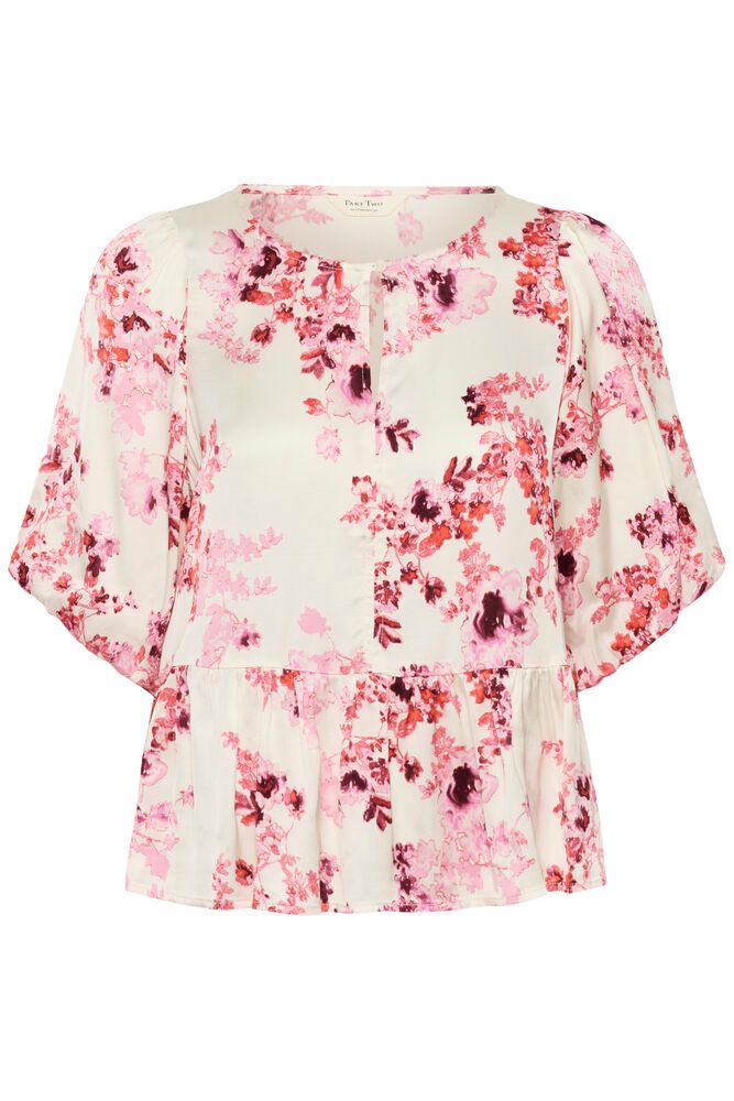 Azelia Blouse Pink Shadow Flower Print