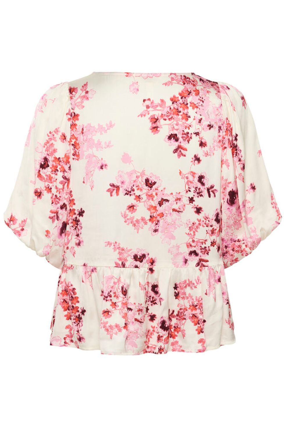 Azelia Blouse Pink Shadow Flower Print