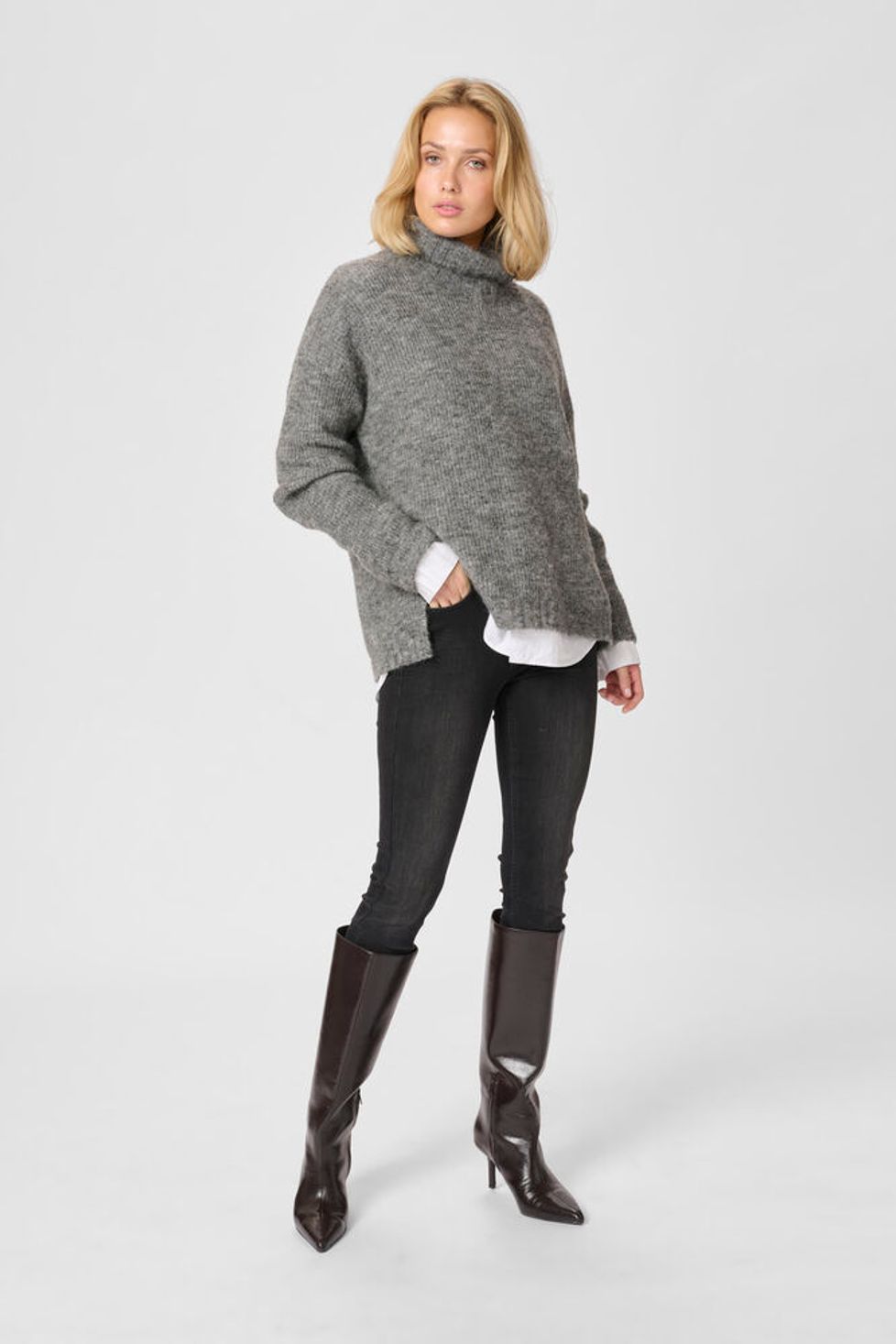 MEW Nora High Slim Jeans Black Wash